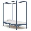 vidaXL Каркас для Ліжка з Балдахіном Сірий 90x200 см Масив Сосни