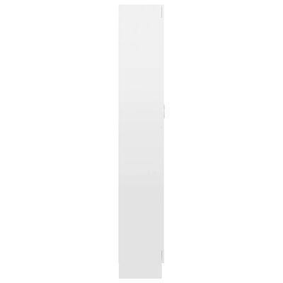 vidaXL Книжкова шафа Глянцевий білий 82,5x30,5x185,5 см ДСП