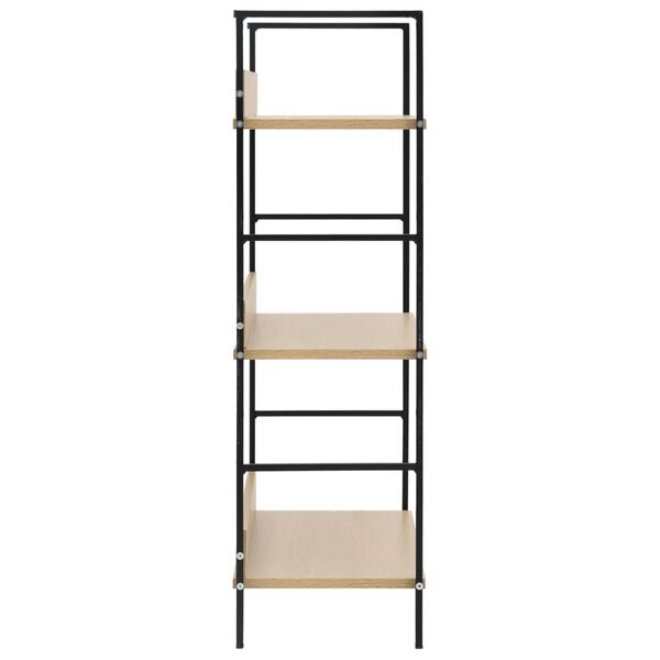 288219 vidaXL 3-Layer Book Shelf Oak 60x27,6x90,5 cm Chipboard