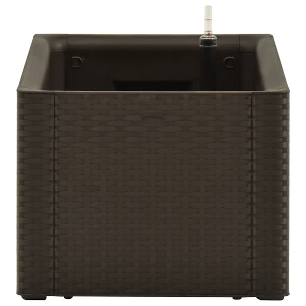 vidaXL Садова Піднесена Клумба з Системою Самополиву Мокко 100x43x33см