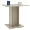 800255 vidaXL Dining Table Sonoma Oak 80x80x75 cm Chipboard