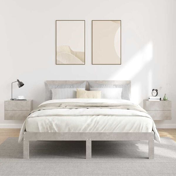 vidaXL Приліжкові тумби 2 шт Сірий бетон 40x30x30 см ДСП