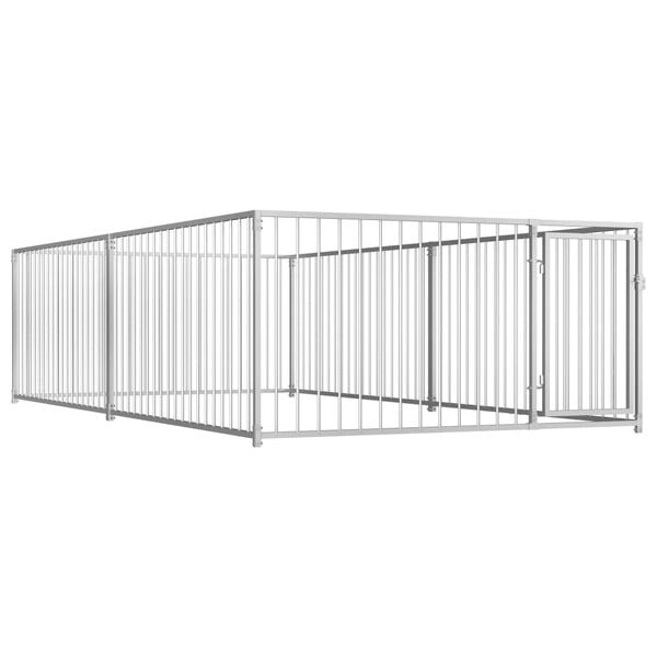 vidaXL Вуличний Вольєр для Собак 200x400x100 см