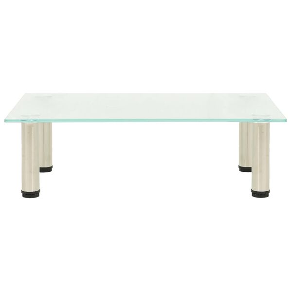 vidaXL Підставка під Телевізор Матовий 60x35x17 см Загартоване Скло