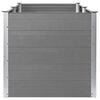 vidaXL Садова Піднесена Клумба Сірий 250x100x91 см ДПК