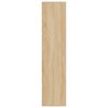 vidaXL Книжкова шафа/Сервант Дуб сонома 66x30x130 см ДСП