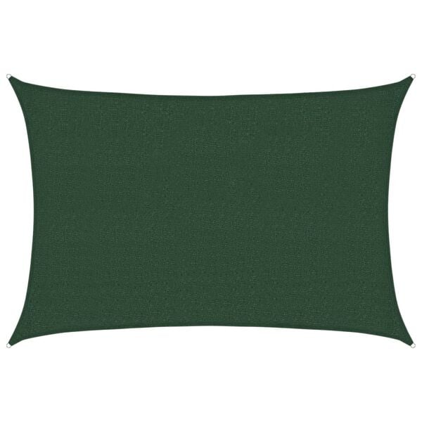 vidaXL Сонцезахисний Навіс Темно-Зелений 2,5x3,5 м ПВЩ 160 г/м&sup2;