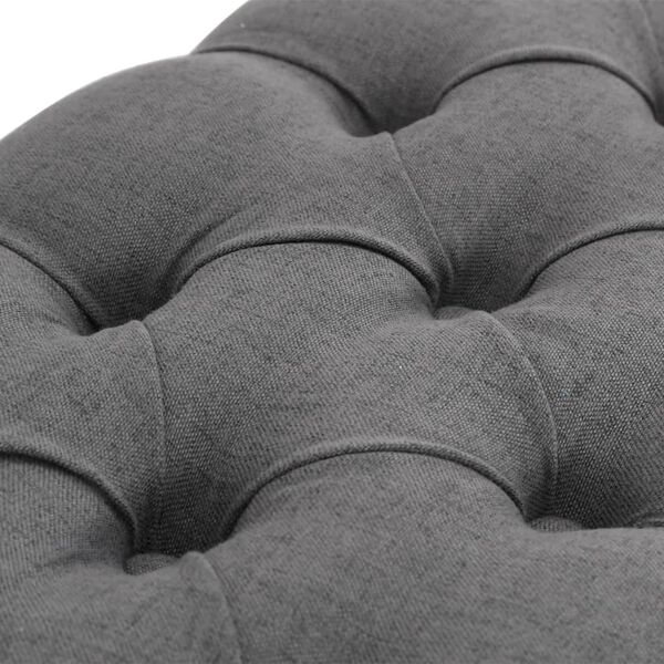 vidaXL Лавка Темно-сірий 110x38x48 см Полотно/Масив дерева