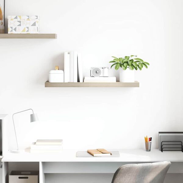 vidaXL Настінна Полиця з Прихованим Кріпленням 80x23,5x3,8 см МДФ