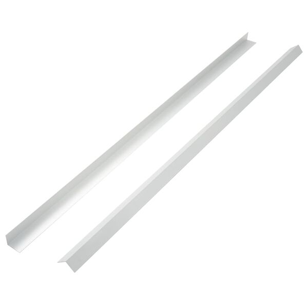 vidaXL Терасні Кутові Профілі 5 шт Сріблястий 170 см Алюміній