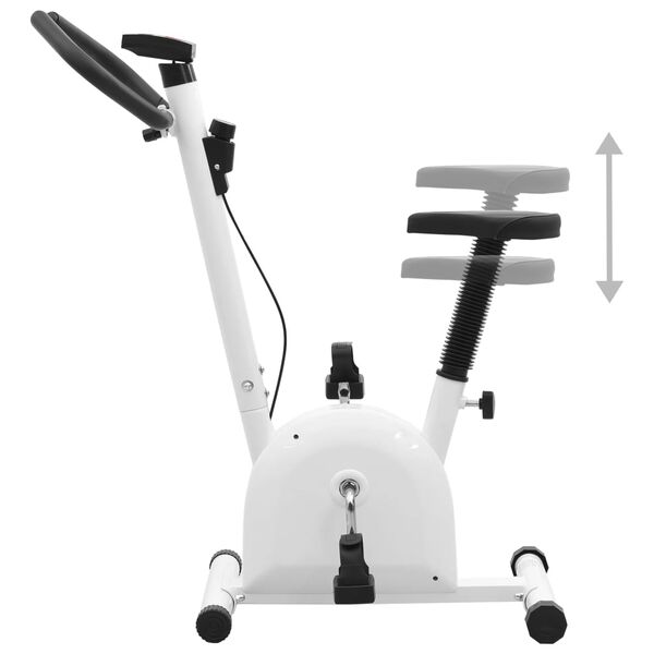 vidaXL Велотренажер з Ременем Супротиву Білий