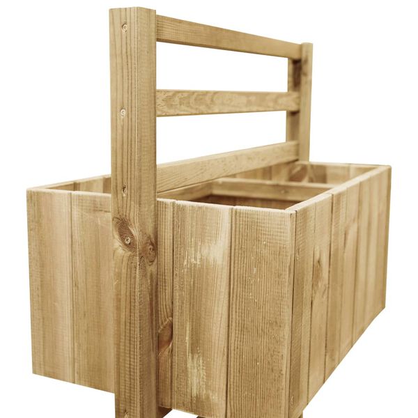 vidaXL Садовий Ящик з Решіткою Просочена Сосна