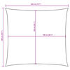 43023 vidaXL Sunshade Sail Oxford Fabric Square 2x2 m Terracotta
