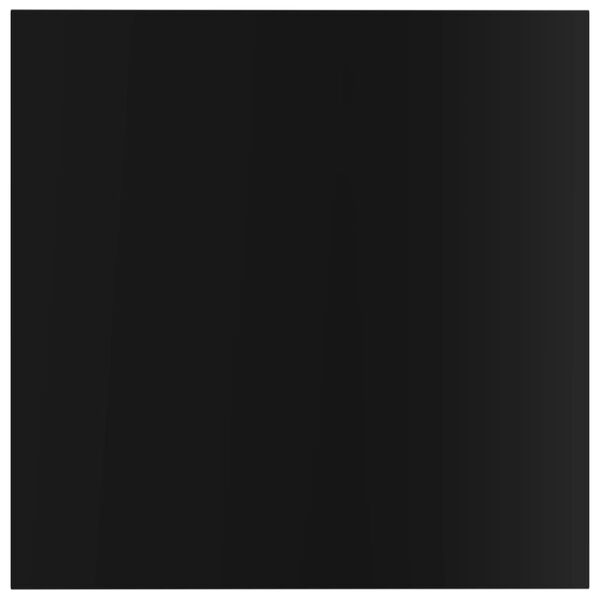 vidaXL Книжкові Полиці 4 шт Глянцевий Чорний 40x40x1,5 см ДСП