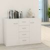 800684 vidaXL Sideboard White 88x30x65 cm Chipboard