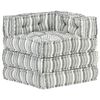 vidaXL Модульний Пуф Сірий Смугастий Тканина