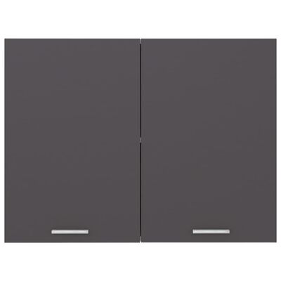 801278 vidaXL Hanging Cabinet Grey 80x31x60 cm Chipboard