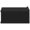 800309 vidaXL Floating Nightstands 2 pcs Black 40x30x15 cm Chipboard