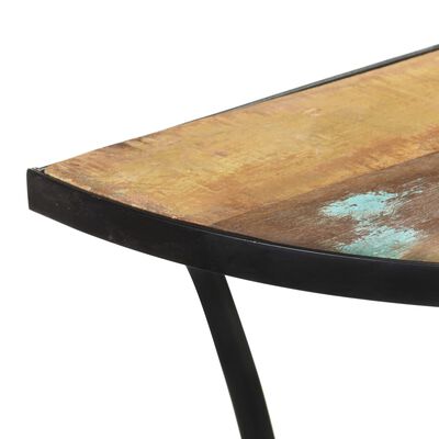 vidaXL Приставний столик 110x40x77 см Масив відновленої деревини