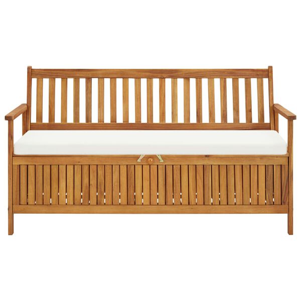 vidaXL Банкетка з подушкою 148 см Масив акації