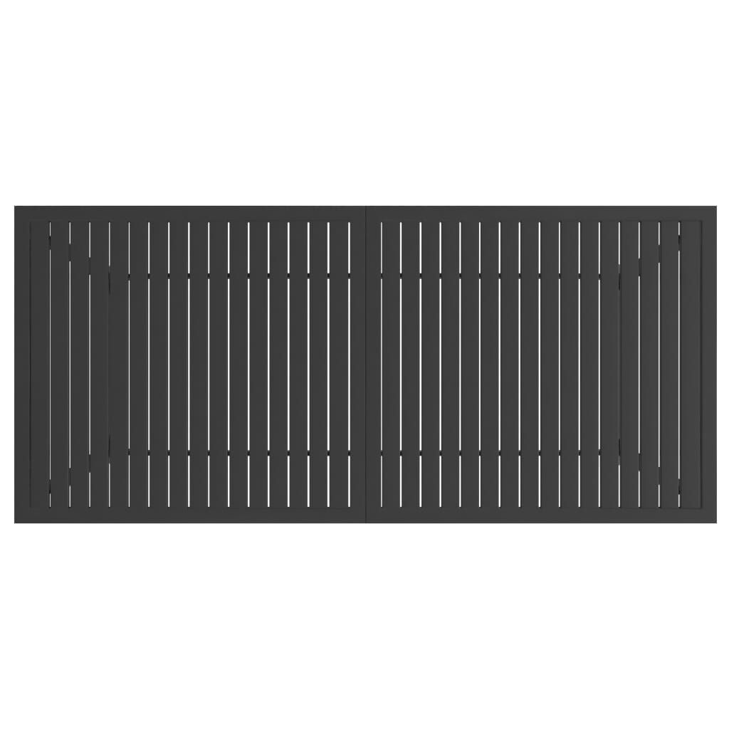 vidaXL Садовий Стіл Антрацит 190x80x72 см Сталь