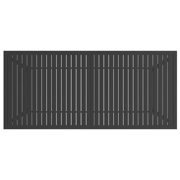 vidaXL Садовий Стіл Антрацит 190x80x72 см Сталь