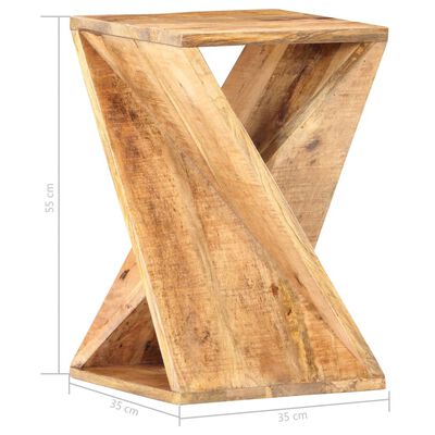 vidaXL Приставний столик 35x35x55 см Масив дерева манго