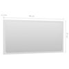 804619 vidaXL Bathroom Mirror High Gloss White 80x1,5x37 cm Chipboard