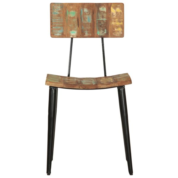 vidaXL Обідні стільці 2 шт Масив відновленої деревини