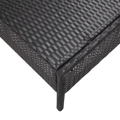 vidaXL Комплект садових диванів з подушками 5 од. Чорний Поліротанг