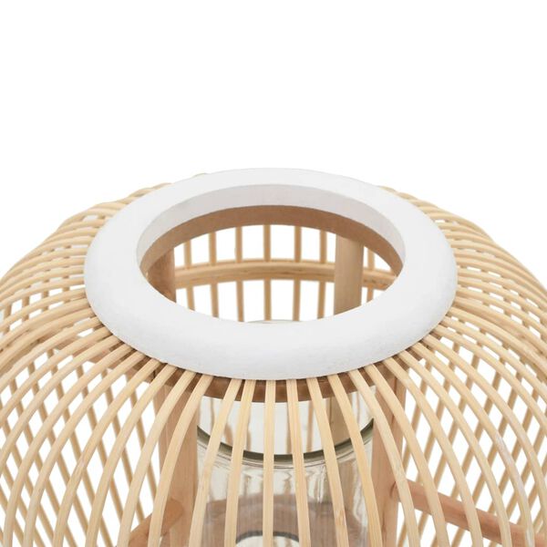 vidaXL Стаціонарний Підсвічник-Ліхтарь Натуральний Бамбук