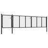 vidaXL Садові Ворота Антрацит 500x75 см Сталь
