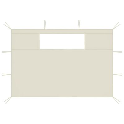 vidaXL Боковини для Альтанки з Вікнами 2 шт Кремовий 4x2,1 м 70 г/м²