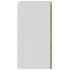 802508 vidaXL Hanging Glass Cabinet Sonoma Oak 40x31x60 cm Chipboard