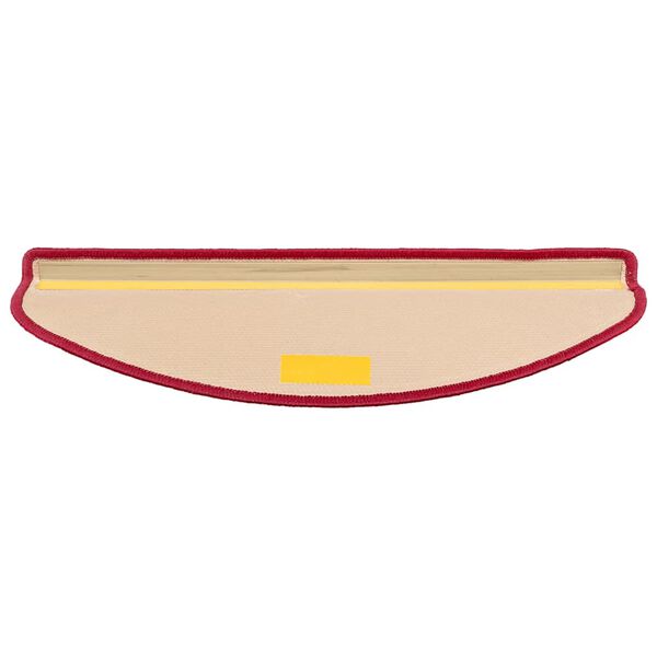 vidaXL Самоклеючі сходові килимки 15 шт Червоний 65x21x4 см