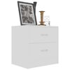 801036 vidaXL Bedside Cabinets 2 pcs White 40x30x40 cm Chipboard