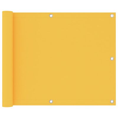 vidaXL Балконна Ширма Жовтий 75x500 см Тканина Оксфорд