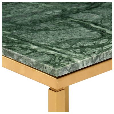vidaXL Журнальний столик Зелений 60x60x35 см Натуральний камінь
