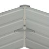 vidaXL Садова піднесена клумба Зелений 129x129x46 см Оцинкована сталь