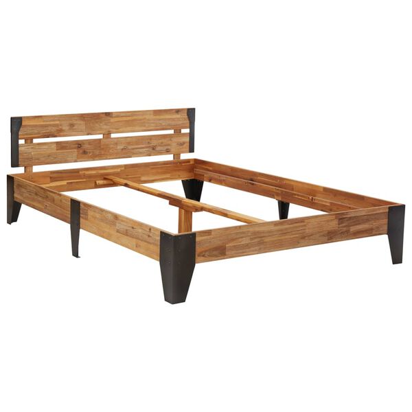 vidaXL Каркас Ліжка 120x200 см Масив Акації з Матовою Обробкою