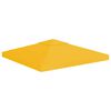 vidaXL 2-рівневе покриття для альтанки 310 г/м&sup2; Жовтий 3x3 м