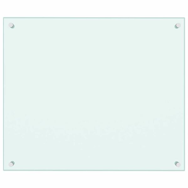 vidaXL Кухонний Фартух Білий 70x60 см Загартоване Скло