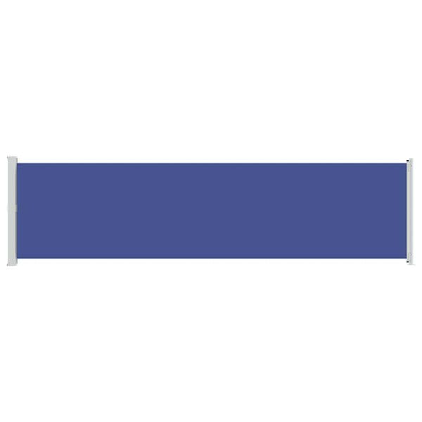vidaXL Бічний Висувний Тент для Дворика Синій 600x160 см