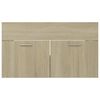 804659 vidaXL Sink Cabinet Sonoma Oak 80x38,5x46 cm Chipboard
