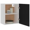 801261 vidaXL Hanging Cabinet Black 50x31x60 cm Chipboard