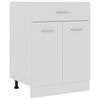 vidaXL Нижня шафа з шухлядою Білий 60x46x81,5 см ДСП