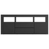 801815 vidaXL TV Cabinet Black 120x30x50 cm Chipboard