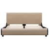 vidaXL Каркас Ліжка Капучино 120x200 см Штучна Шкіра