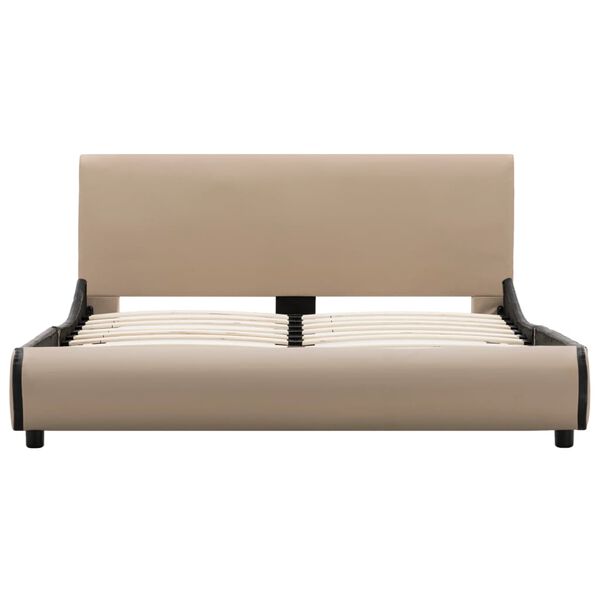 vidaXL Каркас Ліжка Капучино 120x200 см Штучна Шкіра