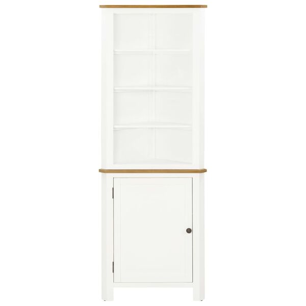 vidaXL Кутова шафа 59x36x180 см Масив дуба